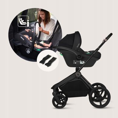 Універсальна коляска 3 в 1 Lionelo FREYA 3IN1 BLACK ONYX &mdash; купити в Bubbleshop