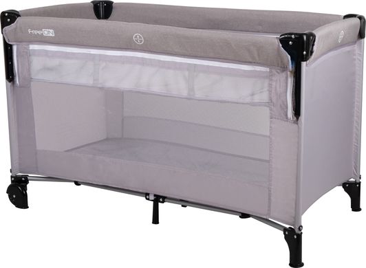 Ліжко-манеж дитяче FreeON Bedside со вторим ярусом Grey