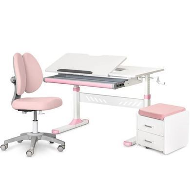 Комплект (L) Evo-Kids TH-310 Pink (парта + крісло + тумба) &mdash; купити в Bubbleshop