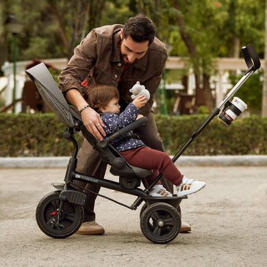 Триколісний велосипед Kinderkraft Aston 2 Plus Grey &mdash; купити в Bubbleshop