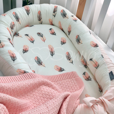 Кокон Baby Design Перо пудра &mdash; купити в Bubbleshop