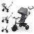 Триколісний велосипед Kinderkraft Aston 2 Plus Grey &mdash; купити в Bubbleshop