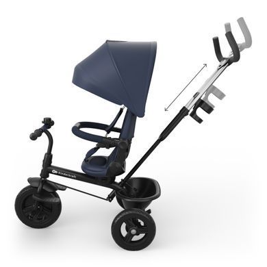Триколісний велосипед Kinderkraft Aston 2 Plus Navy &mdash; купити в Bubbleshop