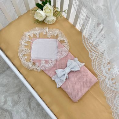 Плед вязаний Wellsoft Коса сірий &mdash; купити в Bubbleshop