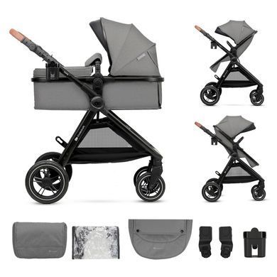 Універсальна коляска 2 в 1 Kinderkraft Esme Grey (KSESME00GRY2000) &mdash; купити в Bubbleshop