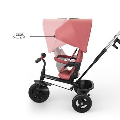 Триколісний велосипед Kinderkraft Aston 2 Plus Pink (KRASTO02PNKPL00) &mdash; купити в Bubbleshop