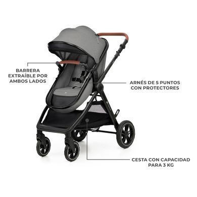 Універсальна коляска 2 в 1 Kinderkraft Esme Grey (KSESME00GRY2000) &mdash; купити в Bubbleshop