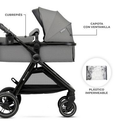 Універсальна коляска 2 в 1 Kinderkraft Esme Grey (KSESME00GRY2000) &mdash; купити в Bubbleshop