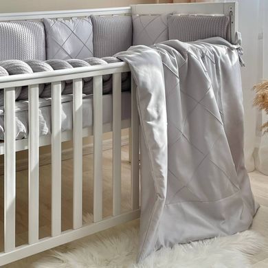 Комплект постільної білизни для новонародженого DreamLand сірий &mdash; купити в Bubbleshop