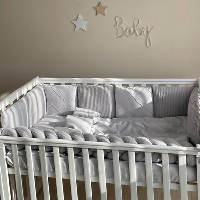 Комплект постільної білизни для новонародженого DreamLand сірий &mdash; купити в Bubbleshop