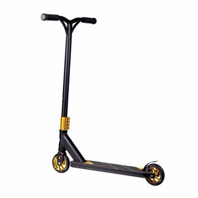 Дитячий самокат Lionelo WHIZZ BLACK CARBON YELLOW &mdash; купити в Bubbleshop