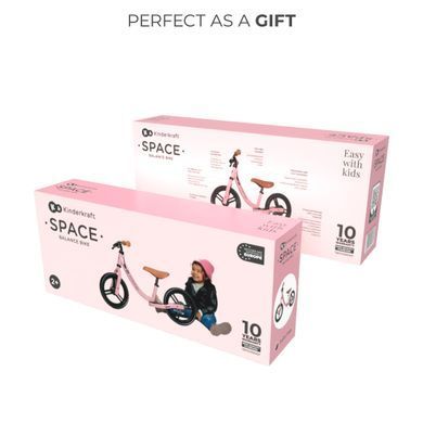 Біговел Kinderkraft Space Dark Pink (KRSPAC23PNK0000) &mdash; купити в Bubbleshop