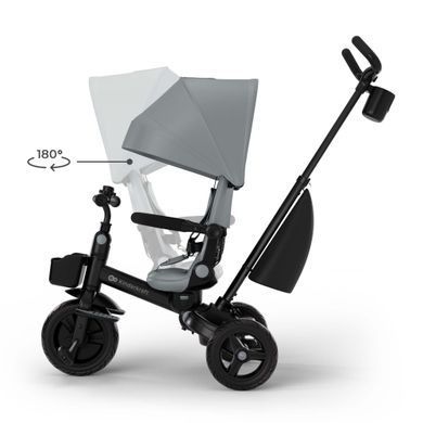 Триколісний велосипед Kinderkraft Aveo 2 Plus Grey (KRAVEO02GRY0000) &mdash; купити в Bubbleshop