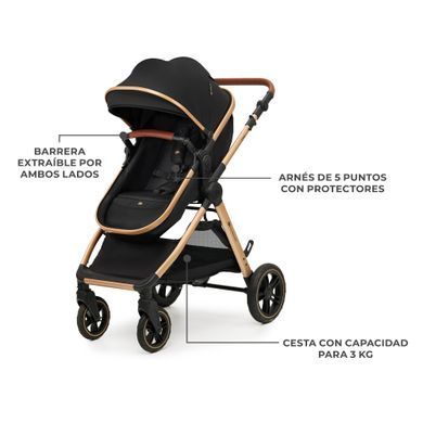 Універсальна коляска 2 в 1 Kinderkraft Esme Black (KSESME00BLK2000) &mdash; купити в Bubbleshop