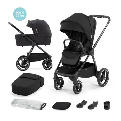 Универсальная коляска 2 в 1 Kinderkraft Nea Midnight Black (KSNEA000BLK2000) KSNEA000BLK2000 фото