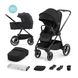 Универсальная коляска 2 в 1 Kinderkraft Nea Midnight Black (KSNEA000BLK2000)