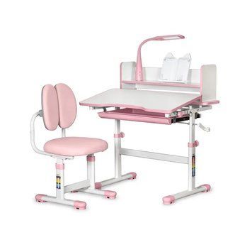 Комплект парта і крісло Evo-Kids BD-24 Pink &mdash; купити в Bubbleshop