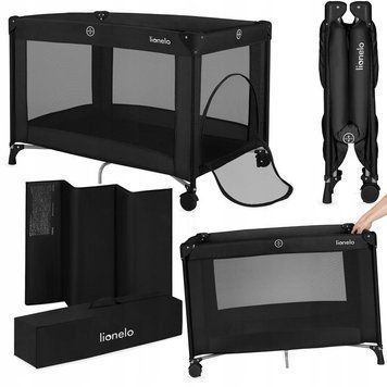 Манеж Lionelo AMELIE BLACK CARBON &mdash; купити в Bubbleshop