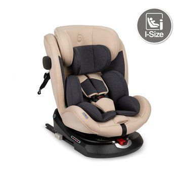 Автокрісло MoMi Emi I-Size 360 beige &mdash; купити в Bubbleshop