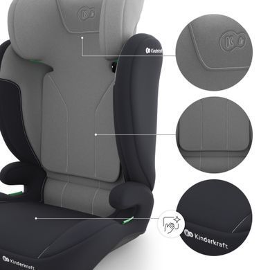 Автокрісло Kinderkraft i-Spark 2 Plus i-Size Grey (KCISPA02GRYPL00) &mdash; купити в Bubbleshop