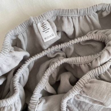 Простирадло муслін 120 х 60 сіре &mdash; купити в Bubbleshop
