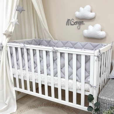 Комплект постільної білизни для новонародженого Baby Mix Тедді сірий &mdash; купити в Bubbleshop