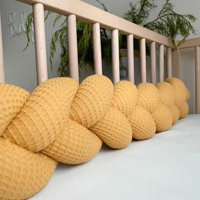 Коса вафля гірчиця 1,2 м &mdash; купити в Bubbleshop