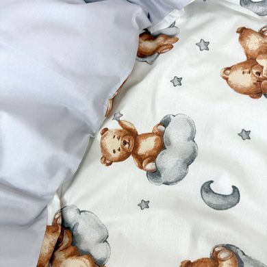 Комплект постільної білизни для новонародженого Baby Mix Тедді сірий &mdash; купити в Bubbleshop