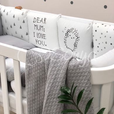 Бортики + простирадло MSonya Art Design Їжачок &mdash; купити в Bubbleshop
