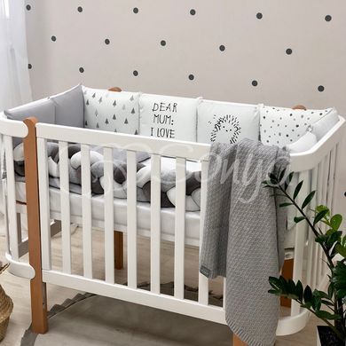 Бортики + простирадло MSonya Art Design Їжачок &mdash; купити в Bubbleshop