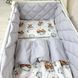 Комплект постільної білизни для новонародженого Baby Mix Тедді сірий