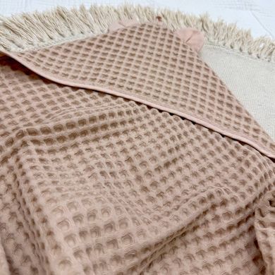 Рушник-куточок Грецька вафля бежевий 90х90 &mdash; купити в Bubbleshop