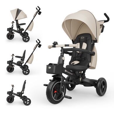 Триколісний велосипед Kinderkraft Spinstep 2 Plus Beige (KRSPST02GREPL00) &mdash; купити в Bubbleshop