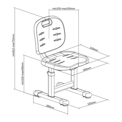 Детский стул FunDesk SST2 Grey 1419570835 фото