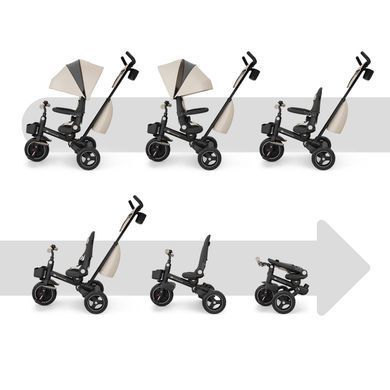 Триколісний велосипед Kinderkraft Spinstep 2 Plus Beige (KRSPST02GREPL00) &mdash; купити в Bubbleshop
