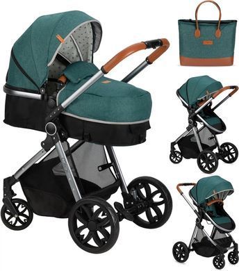 Коляска універсальна 2 в 1 MoMi LIMURU 2in1 green &mdash; купити в Bubbleshop
