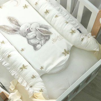 Кокон Magic Зайка золото, сатин &mdash; купити в Bubbleshop