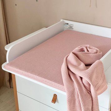 Матрацик на пеленальний столик пудра 50х70+/-2 см &mdash; купити в Bubbleshop