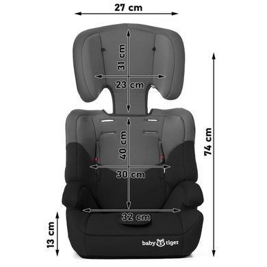 Автокресло Babytiger Mali Grey (BTFMALIGRY0000) &mdash; купити в Bubbleshop