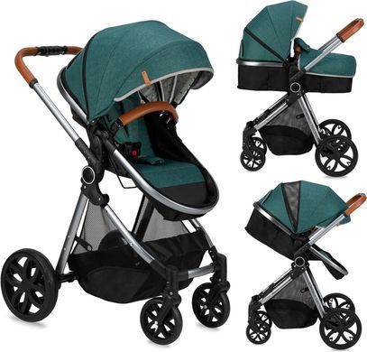 Коляска універсальна 2 в 1 MoMi LIMURU 2in1 green &mdash; купити в Bubbleshop