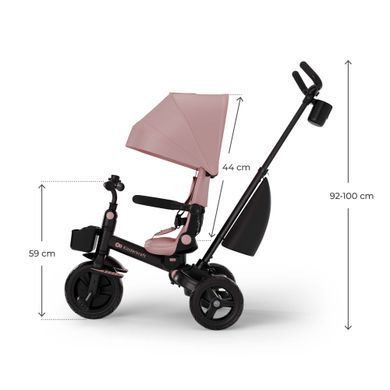 Триколісний велосипед Kinderkraft Aveo 2 Plus Pink (KRAVEO02PNK0000) &mdash; купити в Bubbleshop
