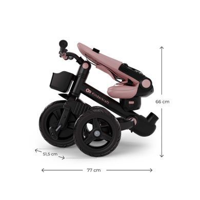Триколісний велосипед Kinderkraft Aveo 2 Plus Pink (KRAVEO02PNK0000) &mdash; купити в Bubbleshop