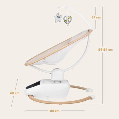 Крісло-гойдалка Lionelo OLIVIA BEIGE NATURAL &mdash; купити в Bubbleshop