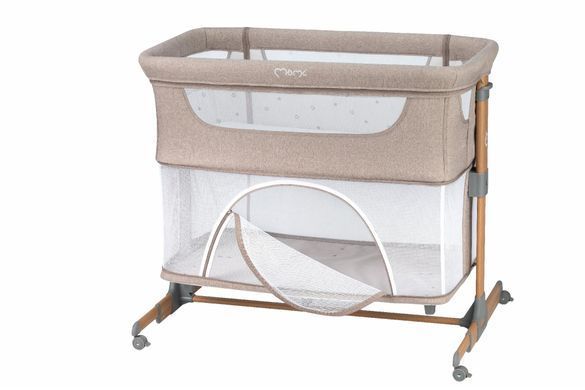 Ліжечко дитяче прямокутне MoMI SMART BED 4in1 Beige &mdash; купити в Bubbleshop