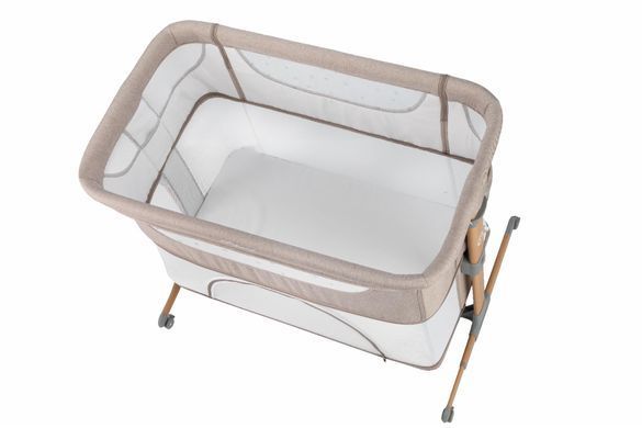 Ліжечко дитяче прямокутне MoMI SMART BED 4in1 Beige &mdash; купити в Bubbleshop