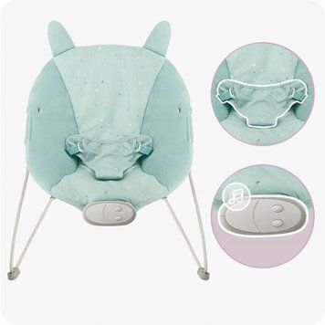 Крісло-гойдалка MoMi GLOSSY Blue &mdash; купити в Bubbleshop