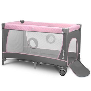 Ліжечко-манеж Lionelo FLOWER FLAMINGO &mdash; купити в Bubbleshop