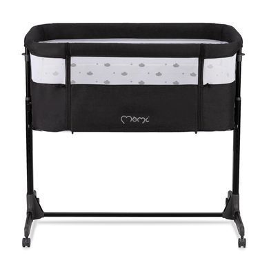 Ліжечко дитяче прямокутне MoMi REVO Dark Gray &mdash; купити в Bubbleshop