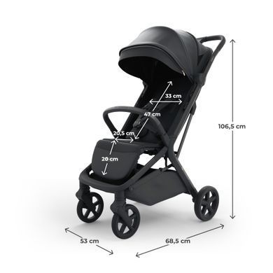 Прогулянкова коляска Kinderkraft Nubi 3 Midnight Black (KSNUBI03BLK0000) &mdash; купити в Bubbleshop
