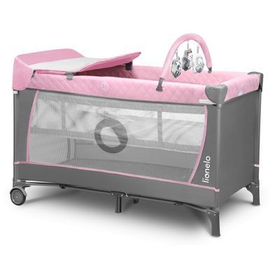 Ліжечко-манеж Lionelo FLOWER FLAMINGO &mdash; купити в Bubbleshop